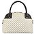 Céline CELINE Macadam Canvas Handtasche aus PVC-Leder in Weiß und Gold Auth LNZ710 Golden - Ansicht 13