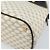 Céline CELINE Macadam Canvas Handtasche aus PVC-Leder in Weiß und Gold Auth LNZ710 Golden - Ansicht 15