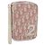 Christian Dior Trotter Canvas Pouch PVC Pink Silver Auth th6638 Silvery