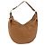 Borsa a Spalla Gancini in Pelle Marrone Oro Salvatore Ferragamo Auth gh1932 D'oro