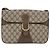 Gucci Borsa a Spalla GG Supreme PVC Beige Oro Auth AMZ406 D'oro - vista 13