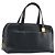 Borsa a mano in pelle nera e oro BURBERRY Auth ep13929 Nero D'oro