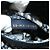 Borsa Christian Dior Trotter in tela con tracolla in rattan blu Auth 51270SAV - vista 10