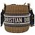 Borsa Christian Dior Trotter in tela con tracolla in rattan blu Auth 51270SAV - vista 13