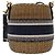 Borsa Christian Dior Trotter in tela con tracolla in rattan blu Auth 51270SAV - vista 2