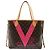 LOUIS VUITTON Borsa Tote Monogram Neverfull MM Grenard M41602 LV Auth 51265SAV Monogramma - vista 13