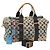 LOUIS VUITTON Monogram Scrunchie Touareg Boston Bag Beige M40360 Auth ar11371SM
