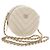 Borsa a Spalla CHANEL V Stitch in Mouton Bianco Oro CC Auth 148461AM D'oro