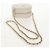 Borsa a Spalla CHANEL V Stitch in Mouton Bianco Oro CC Auth 148461AM D'oro - vista 7