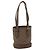 LOUIS VUITTON Borsa a mano Little bucket in satin Monogram Beige M92145 LV Auth am3521V