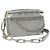 LOUIS VUITTON Mini Sac Trunk Doux Glitter Damier Argent M59726 LV Auth 51371V Argenté