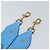Cinghia per Spalla in Tela e Pelle VERSACE 37,8"" Azzurro Chiaro Oro Auth hk3507 D'oro Blu chiaro - vista 5