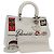 Borsa a mano in pelle Christian Dior 2way Argento Bianco Auth ep5275SAV