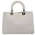 Borsa a mano in pelle Christian Dior 2way Argento Bianco Auth ep5275SAV - vista 2