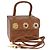 Borsa a mano Vanity FENDI in pelle 2 in 1 marrone Auth 108006SAV