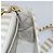 CHANEL Borsa a Spalla Matelassé Striata in Tela Bianca Grigia CC Auth 110304SAV Marrone Bianco - vista 25