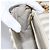 CHANEL Borsa a Spalla Matelassé Striata in Tela Bianca Grigia CC Auth 110304SAV Marrone Bianco - vista 26