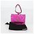 CHANEL Pochette Matelassé Pelle Verniciata Rosa Argento CC Auth bs29324SM - vista 12