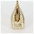 CHANEL Borsa a Spalla Matelassé in Pelle Catena Oro CC Auth 134853SM D'oro - vista 4