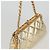 CHANEL Borsa a Spalla Matelassé in Pelle Catena Oro CC Auth 134853SM D'oro - vista 6