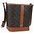 Céline Borsa a spalla a secchiello Triomphe Small in PVC pelle nera e oro Auth 135273SM Nero D'oro