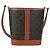 Céline Borsa a spalla a secchiello Triomphe Small in PVC pelle nera e oro Auth 135273SM Nero D'oro - vista 2