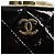 Borsa a Spalla con Catena CHANEL Pelle Verniciata Nera Oro CC Auth 134911SAM Nero D'oro - vista 20