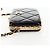 Borsa a Spalla con Catena CHANEL Pelle Verniciata Nera Oro CC Auth 134911SAM Nero D'oro - vista 3