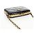 Borsa a Spalla con Catena CHANEL Pelle Verniciata Nera Oro CC Auth 134911SAM Nero D'oro - vista 6