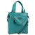 PRADA Borsa a Mano in Pelle 2 in 1 Verde Argento Auth 135405SAM