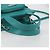 PRADA Borsa a Mano in Pelle 2 in 1 Verde Argento Auth 135405SAM - vista 7