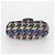 Borsa a Spalla con Catena CHANEL Tweed Blu Oro CC Auth 134856SM D'oro - vista 5