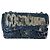 Borsa a Spalla CHANEL Paillettes Blu Argento CC Auth 138088SM - vista 13