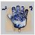 LOUIS VUITTON Bandana Monogram Pouch HIGH 5 Bianco Blu M81410 LV Auth 142343SAM - vista 12