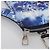 LOUIS VUITTON Bandana Monogram Pouch HIGH 5 Bianco Blu M81410 LV Auth 142343SAM - vista 14