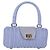 Borsa a mano Gancini in rattan viola e oro Auth 141146SAV di Salvatore Ferragamo