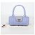 Borsa a mano Gancini in rattan viola e oro Auth 141146SAV di Salvatore Ferragamo - vista 12