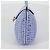 Borsa a mano Gancini in rattan viola e oro Auth 141146SAV di Salvatore Ferragamo - vista 3