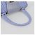 Borsa a mano Gancini in rattan viola e oro Auth 141146SAV di Salvatore Ferragamo - vista 7