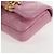 CHANEL Borsa a Spalla Matelassé in Pelle di Agnello Rosa Oro CC Auth 140756SAM D'oro - vista 20