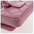 CHANEL Borsa a Spalla Matelassé in Pelle di Agnello Rosa Oro CC Auth 140756SAM D'oro - vista 21