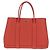 Hermès HERMES Borsa a Mano Garden Party TPM Pelle Arancione Argento Auth 139049SM - vista 13