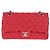 Borsa a spalla a catena CHANEL in pelle caviar rossa con CC argento Auth 139978SM Rosso - vista 13