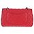 Borsa a spalla a catena CHANEL in pelle caviar rossa con CC argento Auth 139978SM Rosso - vista 2