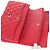 Borsa a spalla a catena CHANEL in pelle caviar rossa con CC argento Auth 139978SM Rosso - vista 23