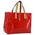 LOUIS VUITTON Bolso de Mano Monogram Vernis Reade PM Rojo M91088 Auth LV 170927 Roja