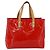 LOUIS VUITTON Bolso de Mano Monogram Vernis Reade PM Rojo M91088 Auth LV 170927 Roja - vista 2