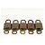 LOUIS VUITTON Set di 5 Lucchetti in metallo Oro LV Auth 173292 D'oro - vista 5
