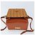 Borsa a Spalla MCM Vicetos Logogram in Pelle PVC Marrone Oro Auth gh1946 D'oro - vista 11