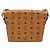 Borsa a Spalla MCM Vicetos Logogram in Pelle PVC Marrone Oro Auth gh1946 D'oro - vista 2